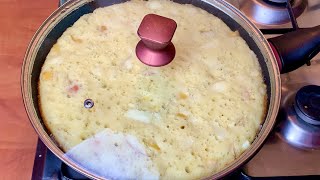 За 5 минут ЯБЛОЧНЫЙ ПИРОГ на сковороде, который тает во рту! Быстрый и Вкусный Завтрак!