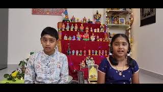 Navrathri vaibhavam Bhajan sung by Vaibhav and Vaishnavi