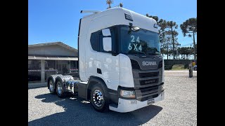 Caminhão Scania 560 Super 6x4 ano 2023/2024 Branco Com Retarder    Valor: R$ 948.000,00