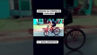 Corrida de bike cargueira, chegada.