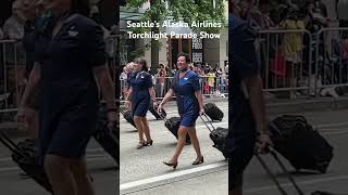 Alaska Airlines Torchlight Parade 2023 in Seattle Washington I Happy Mom Mariann