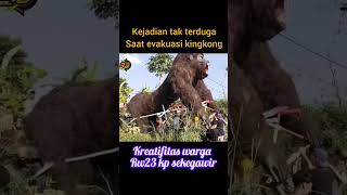 jatuh//kejadian saat evakuasi replika kingkong//HUT RI ke 79//#sega23channel #shortvideo