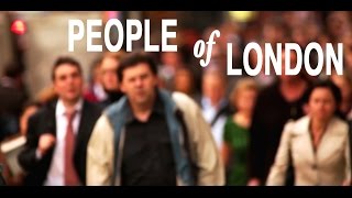 Crowd of People Walking in London 4K UHD Stock Video Footage