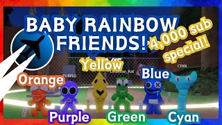 BABY RAINBOW FRIENDS Play Rainbow Friends! (4,000 sub special!) Roblox RF