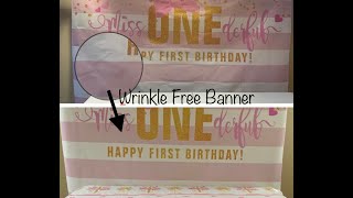 How to REMOVE Wrinkles from Vinyl Backdrop DIY