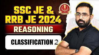 Reasoning Classification Part 2: Questions Practice🔥🔥Classification  #rrbje #sscje  #je  #rrbje2024