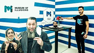 The first Museum of Illusion Vlog with @Abdulrahman Afia and @Feedbites (Ribah Khan)| متحف الغموض