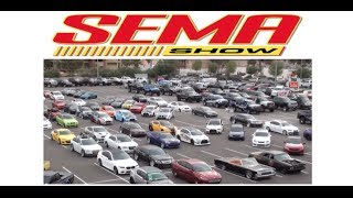 SEMA 2013: sneak peek before the show opens (parking lot footage)