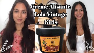 Testei o creme ALISANTE LOLA no cabelo + Modo de APLICAÇÃO