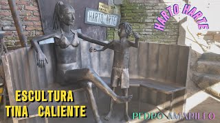 ESCULTURA DE TINA CALIENTE ,HARTO ARTE ,PEDRO AMARILLO