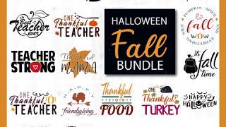 Halloween SVG Bundle | Fall Teacher Cricut | Shine Green Art