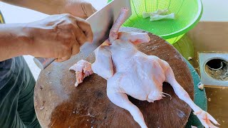 AYAM POTONG KECIK || IKAN KEMBONG BUANG PERUT || IKAN SIAKAP BUANG PERUT POTONG 2