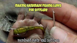 Cara membuat mata kail casting sotflure #SF168 MAKING HANDMADE FISHING LURES FOR SOTFLURE | Wormhook