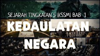 BAB 1: KEDAULATAN NEGARA (VIDEO PENUH)