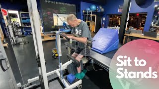 Assisted Sit to Stands – Activity Based Training at CORE (Center Of Recovery & Exercise)