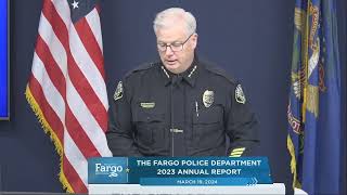 2023 Fargo Police Department Annual Report Press Conference - 03.19.2024