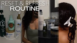 MONTHLY RESET & REFRESH | “clean girl” hygiene routine, hair care, cleaning my apartment, and more!