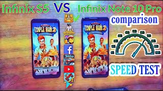 Infinix Note 10 Pro VS Infinix S5 Comparison | Speed Test|| Witch is Beter