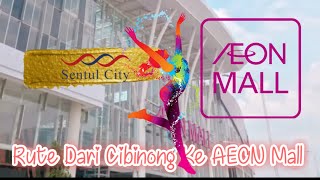 Rute dari Cibinong ke AEON Mall Sentul