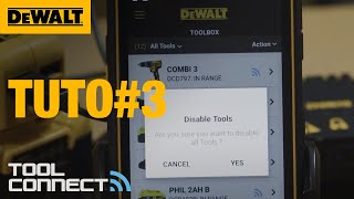 TOOL CONNECT - Tuto#3 Activez/Désactivez vos outils