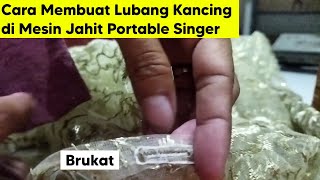 Membuat Lubang Kancing Baju Brukat