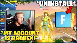 TFUE Was FORCED To STOP Using his ACCOUNT & Uninstall Fortnite...