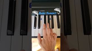 Baby Shark - Piano Tutorial - Easy Piano Songs - Beginner Piano Songs - #Shorts