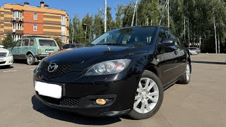 Mazda 3 BK рестайлинг 2007-2008 год, хэтчбэк, пробег 114800 км. Замер толщины ЛКП.