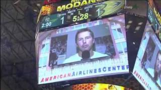 Mike Modano Standing Ovation (April 8th, 2010)