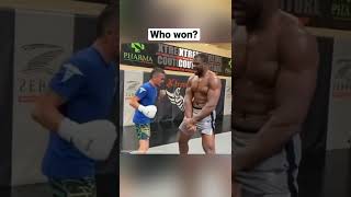 Professional Boxer vs. UFC Star Francis Ngannou#shorts #shortfeed #shortsvideo