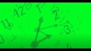 Green Screen CLOCKS TIME  Animated  | NO COPYRIGHT Animation Graphics For Projects  (Free To Use)