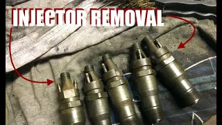 1991 MERCEDES 300D INJECTOR REMOVAL