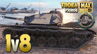 T110E4: Триллер на карте Фьорды - World of Tanks