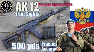 Russian 🇷🇺 AK12 + Iron Sights to 500yds Practical Accuracy