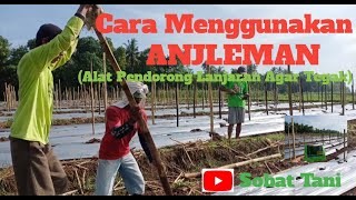 Cara Menggunakan ANJLEMAN (Alat Pendorong Lanjaran Agar Tegak) #lanjaran #bambubulat #tegak #kuat