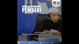 jadilah seorang pemberi ust khalid basalamah