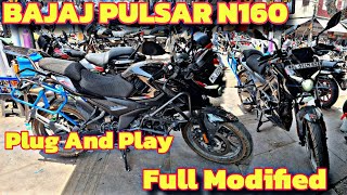 BAJAJ PULSAR N160 🔥 Full Plug And Play Modified 💯 Best Quality At Best Price 😎 Top Rack, Sadal Stey.