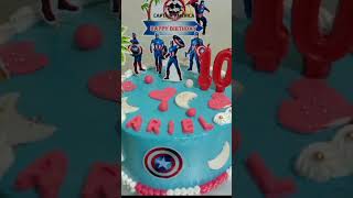 kue ulang tahun tema captain amerika