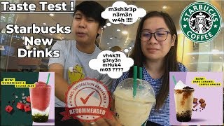 [Taste Test] Starbucks Watermelon Lychee Aloe & Ultra Caramel Coffee Sphere | Shearl Irlandez