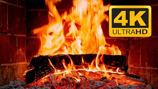 Relaxing Christmas Fireplace 2024 for your cozy home | 3 Hours Fireplace Burning 4K & Crackling Fire