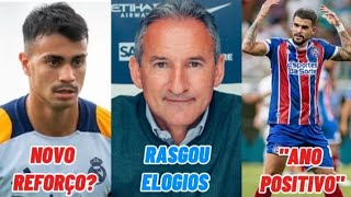 AS ÚLTIMAS DO BAHIA: REFORÇO DA EUROPA? /DIRETOR DO CITY ELOGIA CENI / CAULY AVALIA DESEMPENHO