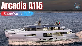 Inside the 2021 Arcadia A115 SuperYacht | A limitless experience