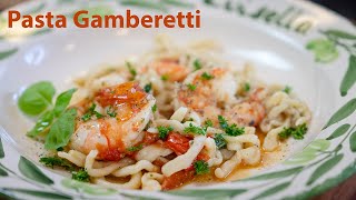 Pasta  con gamberetti