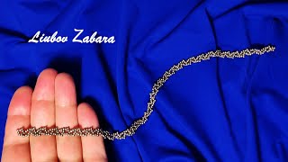 Очень простая цепочка из бисера. Подходит для начинающих.Simple bead chain.  Suitable for beginners.