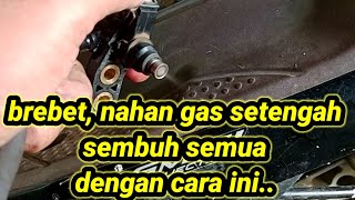 seperti ini penyebab motor injeksi brebet atau nahan gasnya tidak mau naik