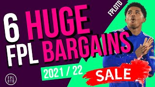 BEST CHEAP FPL PLAYERS 2021 / 22 | TOP 6 FPL BARGAINS YOU MUST HAVE | FPL TIPS 2021 / 22 | #FPLOTD