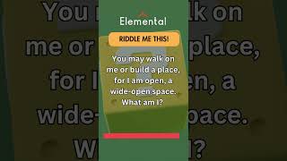 Elemental- Riddle Me This #riddlesshorts