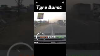 Truck tyre Burst #shorts #automobile #tatatrucks #tyreburst