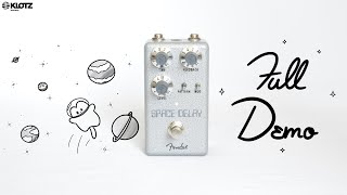 Fender Hammertone Space Delay DEMO + REVIEW | Clean & Distortion before Delay | Gutshots & Manual