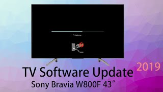 How To Update TV Software  Sony Bravia W800F 43 TV [April 2019] Bangla